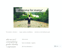 Tablet Screenshot of dhamma4mama.com